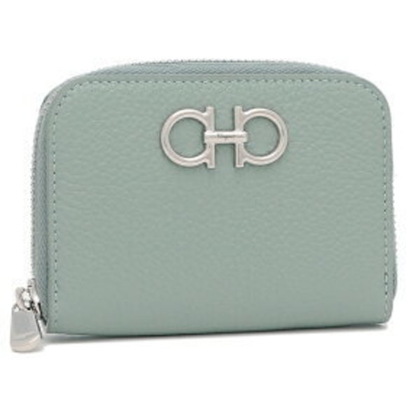Salvatore Ferragamo GANCINO SOFT Wallet Blue - Picture 1 of 9